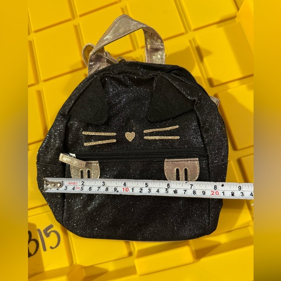 Child’s black glitter Kitty cat back pack - Picture 10 of 10